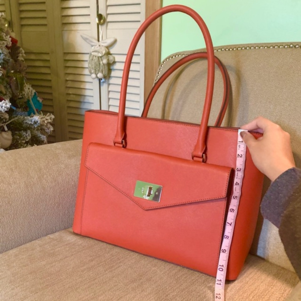 Kate Spade Orange Shopper Tote Bag - Picture 2 of 8